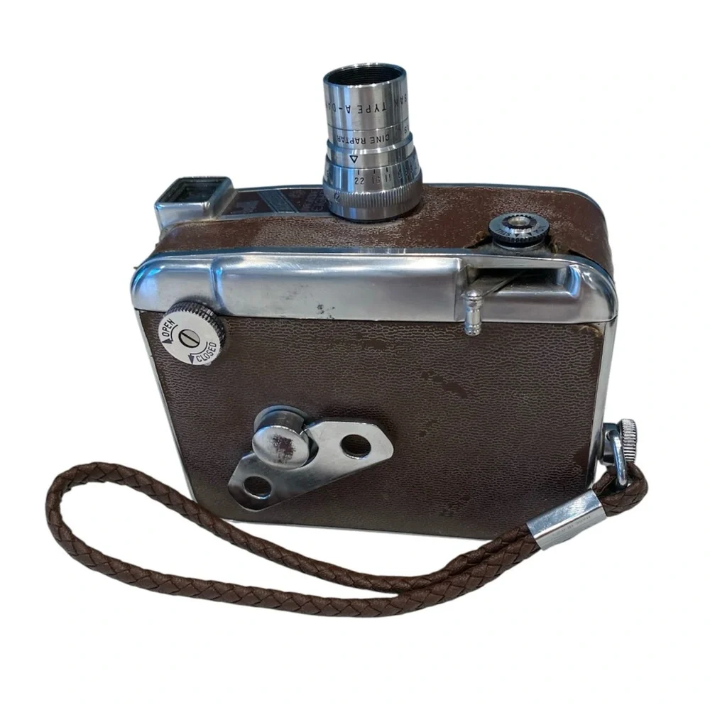 Vintage Brown Motion Camera with Strap
